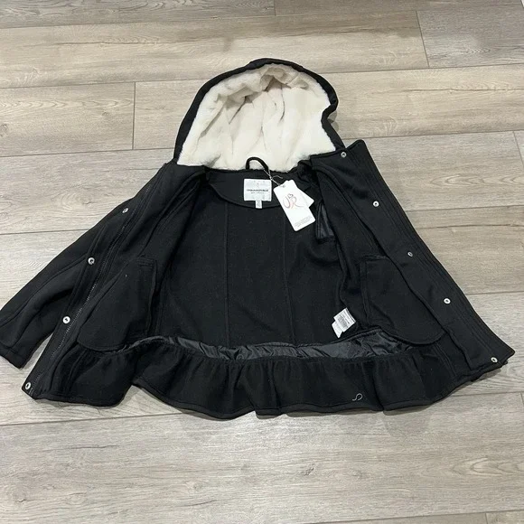 URBAN REPUBLIC Girls Insulated Sherpa Lined Jacket Coat Hooded Full Zip Sz M - Picture 5 of 16